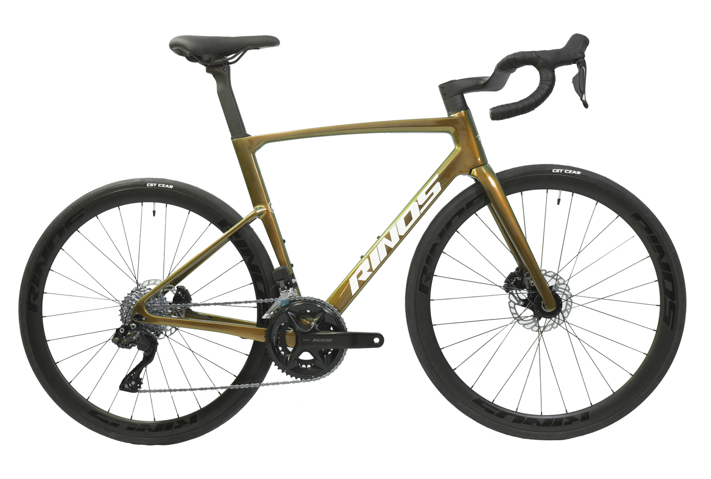 RINOS Carbon Rennrad 700C Shimano 105 Di2 R7150 24-Gang Odin 6.0