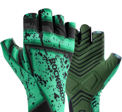 ROCKBROS Fahrradhandschuhe Sport Halbfingerhandschuhe ohne Finger SBR Handschuhe