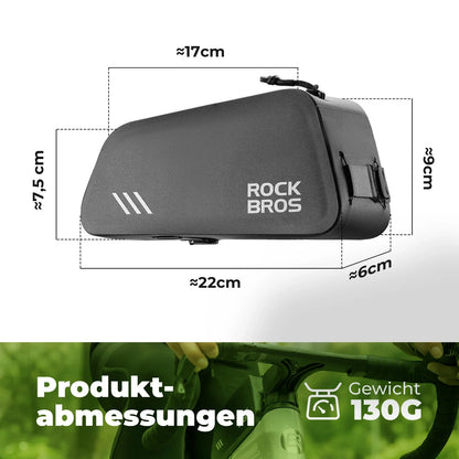 ROCKBROS 0,9L Fahrrad Oberrohrtasche Wasserdicht Drehverschluss