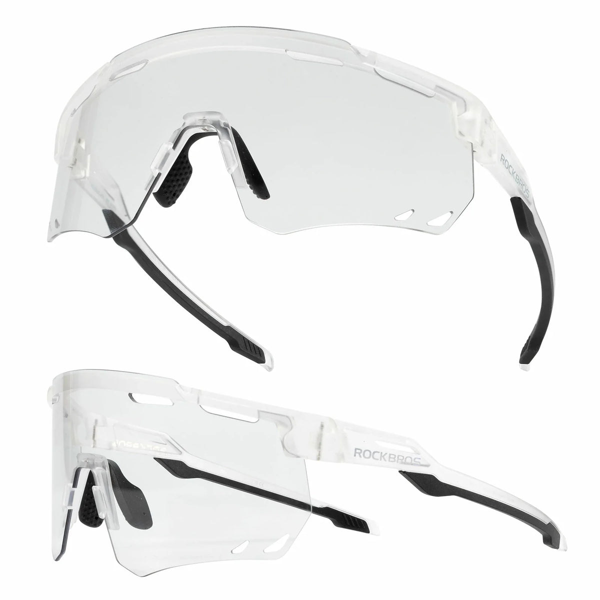 ROCKBROS Ultraleichte und Selbsttönende Fahrradbrille (UV400)