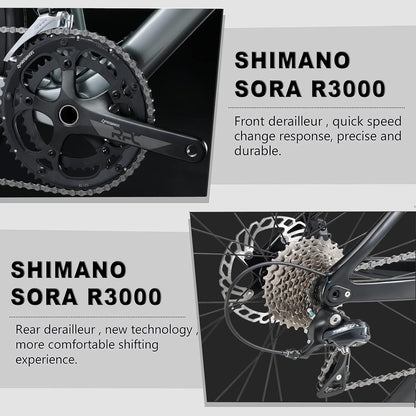 RINOS Carbon Gravel Bike Sandman1.0 Shimano R3000