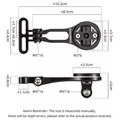 ROCKBROS Fahrradcomputer Halterung für Garmin Bryton Wahoo GPS Lenkerhalter Alu