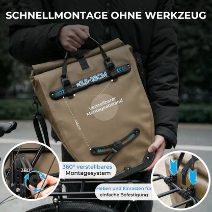 ROCKBROS 15L-20L Fahrrad Gepäckträgertasche 3-in-1