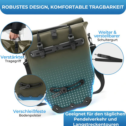 ROCKBROS 15L-20L Fahrrad Gepäckträgertasche 3-in-1