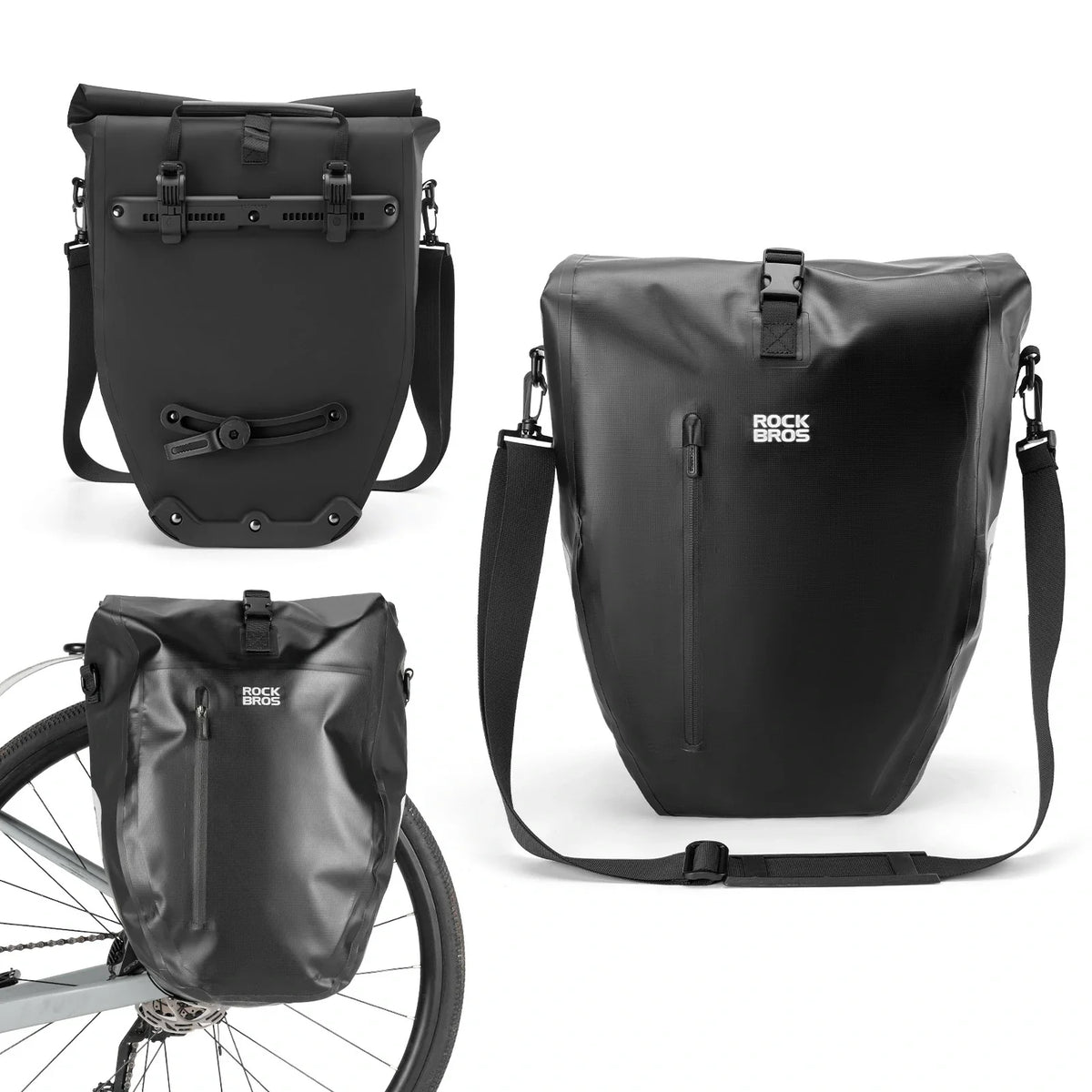ROCKBROS 15L-20L Fahrrad Gepäckträgertasche 3-in-1