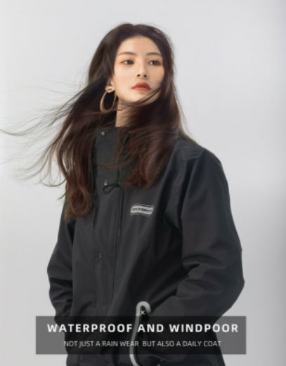ROCKBROS Regenmantel Regenjacke Wasserdicht Winddicht Damen Herren