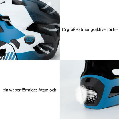 ROCKBROS Kinder Fahrradhelm Abnehmbar Kindersport Schutzhelm