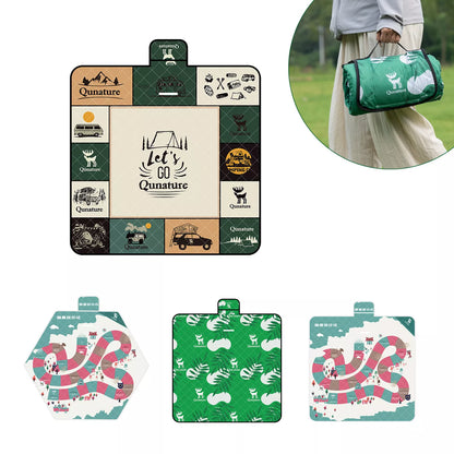 Qunature Picknickdecke 200x200cm Campingdecke Picknickmatte Outdoors Wasserdicht