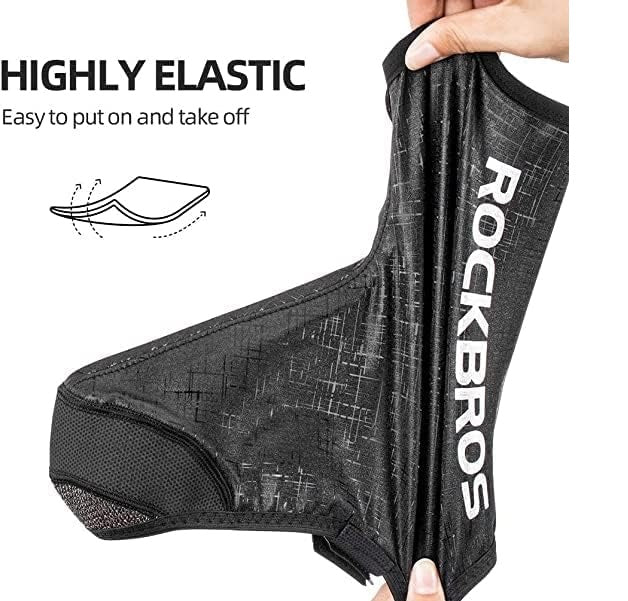 ROCKBROS LF1081 Wasserdicht Überschuhe Windfest Schwarz