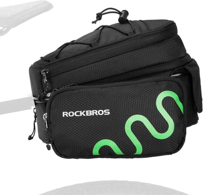 ROCKBROS Gepäckträgertasche Fahrrad Satteltasche Schnellspanner Erweiterbar 6/8L