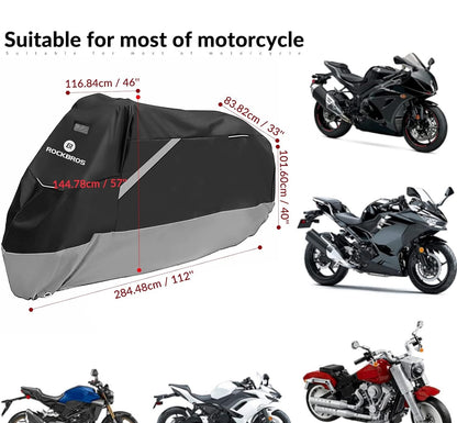 ROCKBROS Motorradgarage Motorrad Abdeckplane Rollerabdeckung Wasserdicht