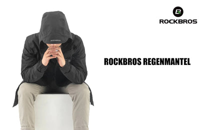 ROCKBROS Regenmantel Regenjacke Wasserdicht Winddicht Damen Herren