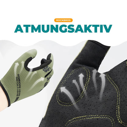 ROCKBROS Fahrradhandschuhe Herren Rutschfest Atmungsaktiv Touchscreen Handschuhe
