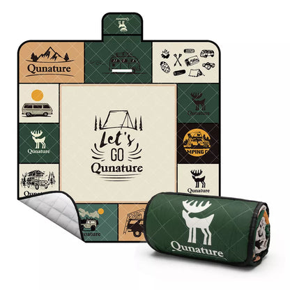 Qunature Picknickdecke 200x200cm Campingdecke Picknickmatte Outdoors Wasserdicht