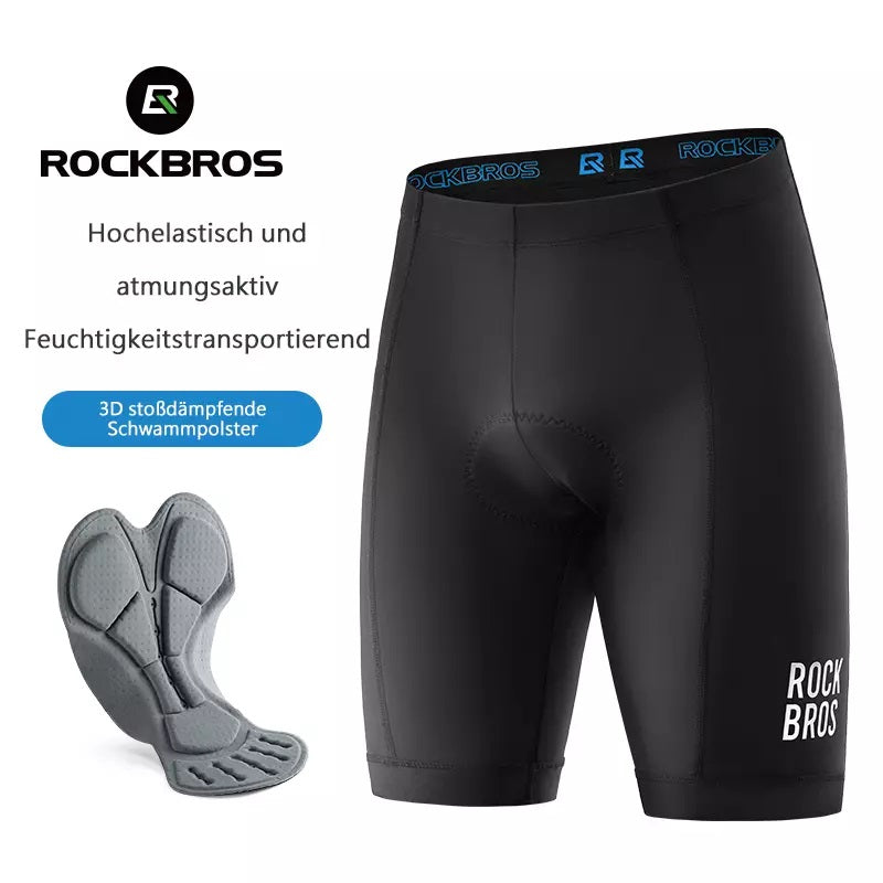 ROCKBROS Fahrradhose Damen MTB Radlerhose Kurze Hose mit 3D Sitzpolster Sommer