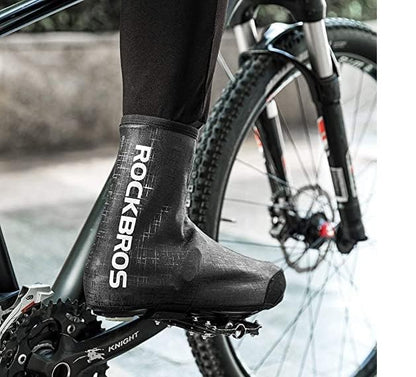 ROCKBROS LF1081 Wasserdicht Überschuhe Windfest Schwarz