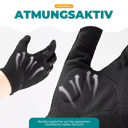 ROCKBROS Fahrradhandschuhe Herren Rutschfest Atmungsaktiv Touchscreen Handschuhe