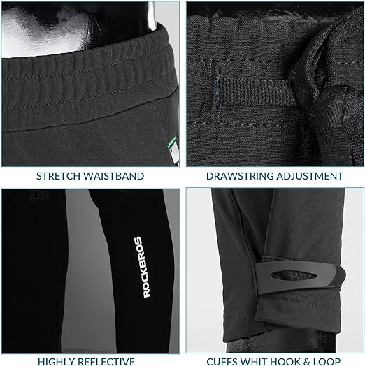 ROCKBROS Fahrradhose Winddicht Lange Hose Sport Radhose Europäische Größe M-4XL