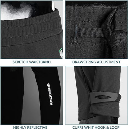 ROCKBROS Fahrradhose Winddicht Lange Hose Sport Radhose Europäische Größe M-4XL
