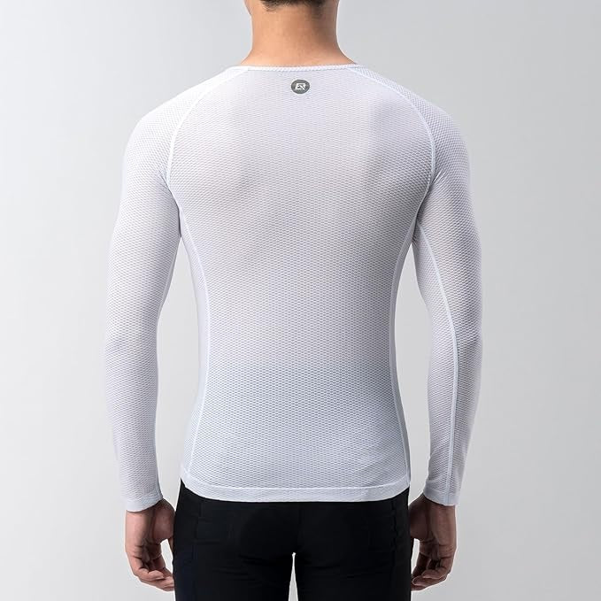 ROCKBROS Langarm Shirt Herren Radtrikot Schnell Trocknen Funktionsshirt Radsport Bekleidung Fitnessshirt für Fahrrad Laufen Tennis Wandern Männer