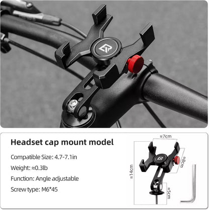 ROCKBROS Fahrrad Handyhalter Lenker Telefonhalterung für Smartphone 4,7-7,09 Zoll