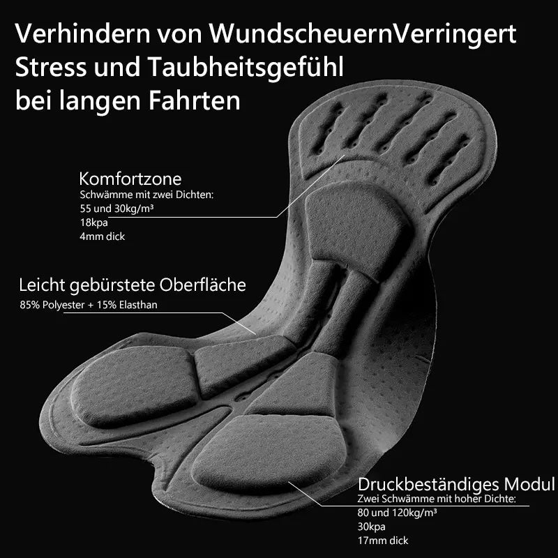 ROCKBROS Fahrradhose Damen MTB Radlerhose Kurze Hose mit 3D Sitzpolster Sommer