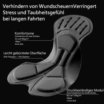 ROCKBROS Fahrradhose Damen MTB Radlerhose Kurze Hose mit 3D Sitzpolster Sommer