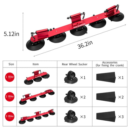 ROCKBROS XP100 Fahrradträger Dachgepäckträger Schnellmontage für 1-3 Fahrräder