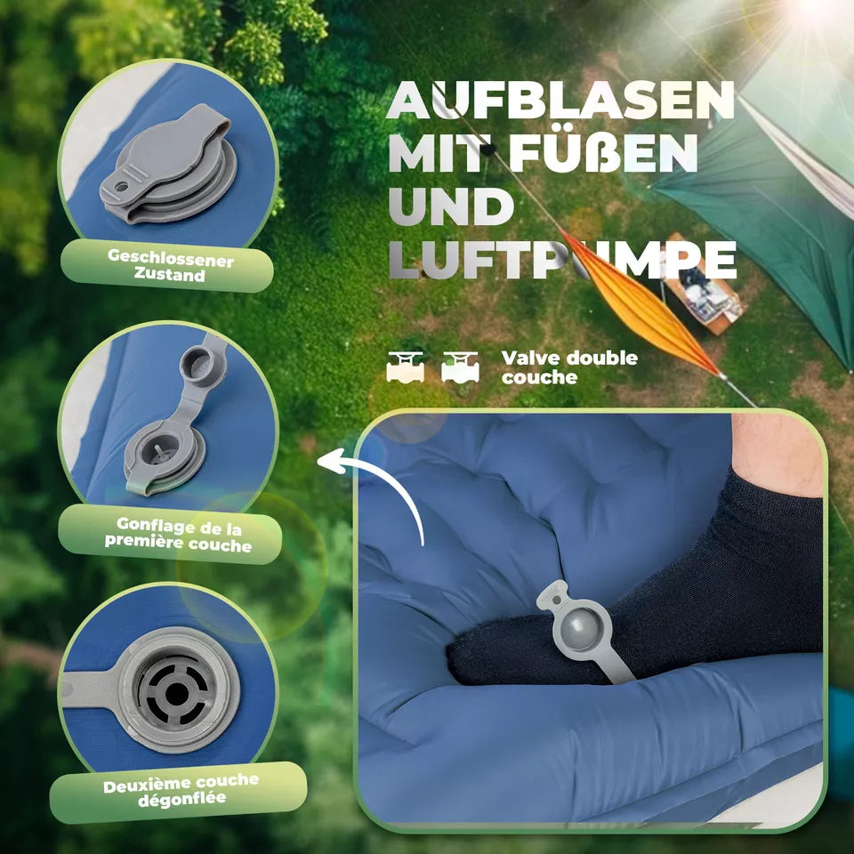 QUNATURE aufblasbare isomatte 197*71 cm airbed 2 Farbe