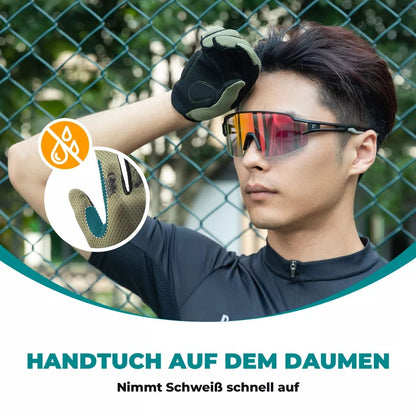 ROCKBROS Fahrradhandschuhe Herren Rutschfest Atmungsaktiv Touchscreen Handschuhe