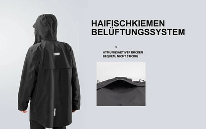 ROCKBROS Regenmantel Regenjacke Wasserdicht Winddicht Damen Herren