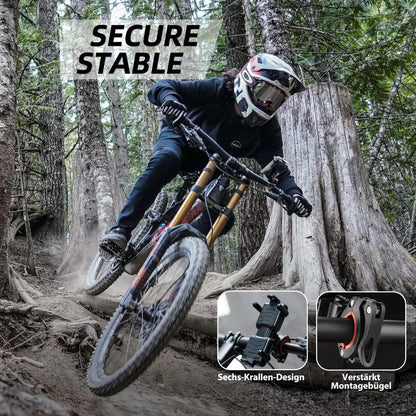 ROCKBROS Fahrrad Handyhalterung Motorrad Halter Lenker 360° Universal Smartphone