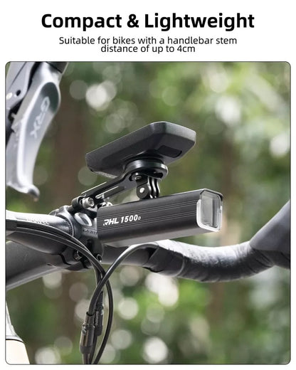 ROCKBROS Fahrradcomputer Halterung für Garmin Bryton Wahoo GPS Lenkerhalter Alu