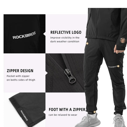 ROCKBROS Herren Radhose mit gepolsterte Rennrad kurzhose MTB Fahrradhose
