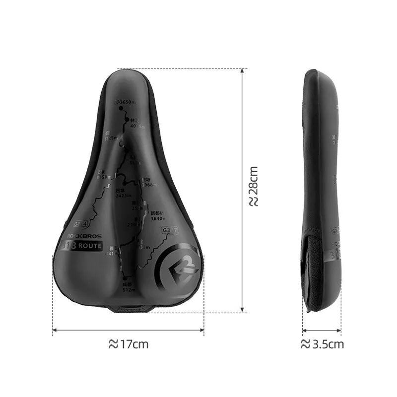 ROCKBROS Fahrrad Sattelbezug Gel Sattel atmungsaktiv Fahrradsattel Überzug