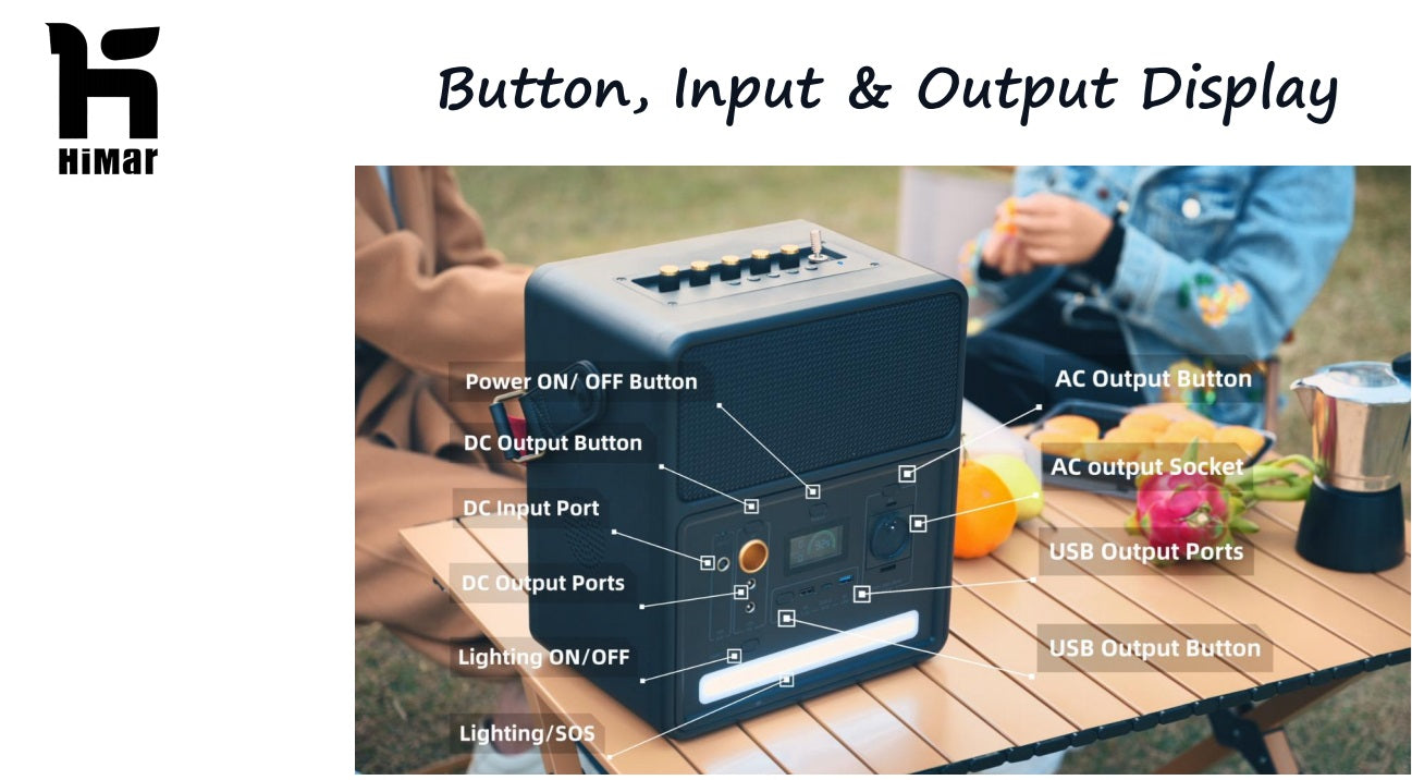 Sound Powerstation 538 W und leistungsstarker lauter kabelloser tragbarer Bluetooth-Heimlautsprecher und integrierte Ladestation, 230V Steckdose, 65W USB-C PD, für Outdoor
