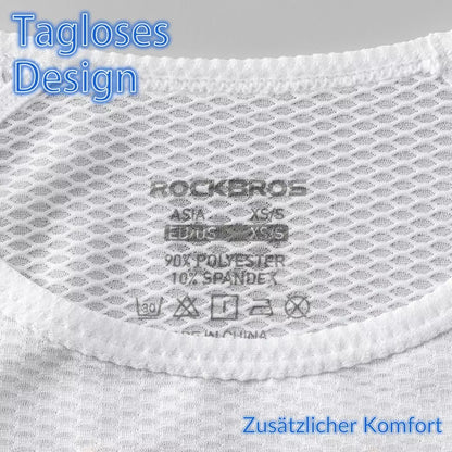ROCKBROS Langarm Shirt Damen Radtrikot Atmungsaktiv Schnelltrocknend Fahrrad Bekleidung Frauen Geeignet für Laufen Tennis Wandern Basic Sport Unterhemd