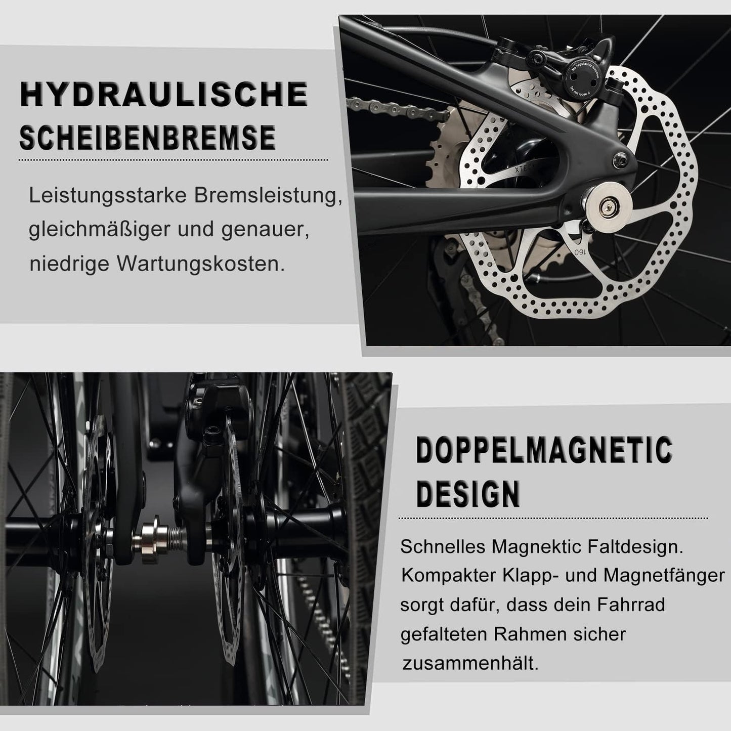 KABON City Faltrad Carbon Shimano Altus 9S 20 Zoll mit Carbon Laufrädern