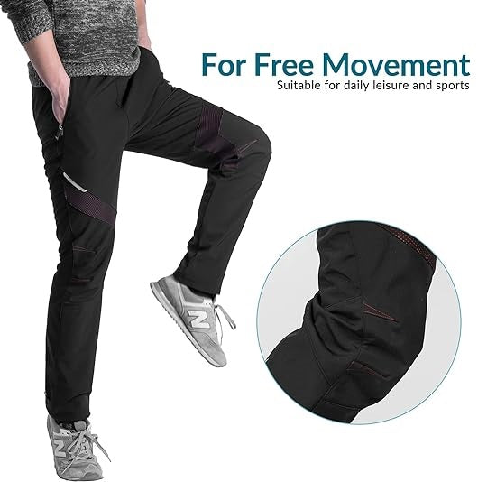 ROCKBROS Fahrradhose Winddicht Lange Hose Sport Radhose Europäische Größe M-4XL
