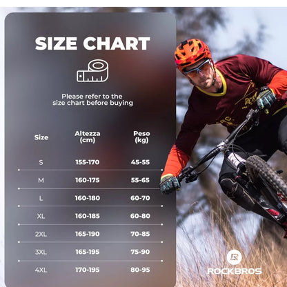ROCKBROS Fahrradhose Herren Lange Kompression Radlerhose mit Taschen Gepolsterte Leggings Elastische Atmungsaktive Fahrrad Hose mit Sitzpolster für Herbst/Frühling