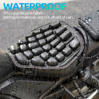 ROCKBROS Motorrad Sattelbezug wasserdicht stoßdämpfend 3D aufblasbarer Sattel