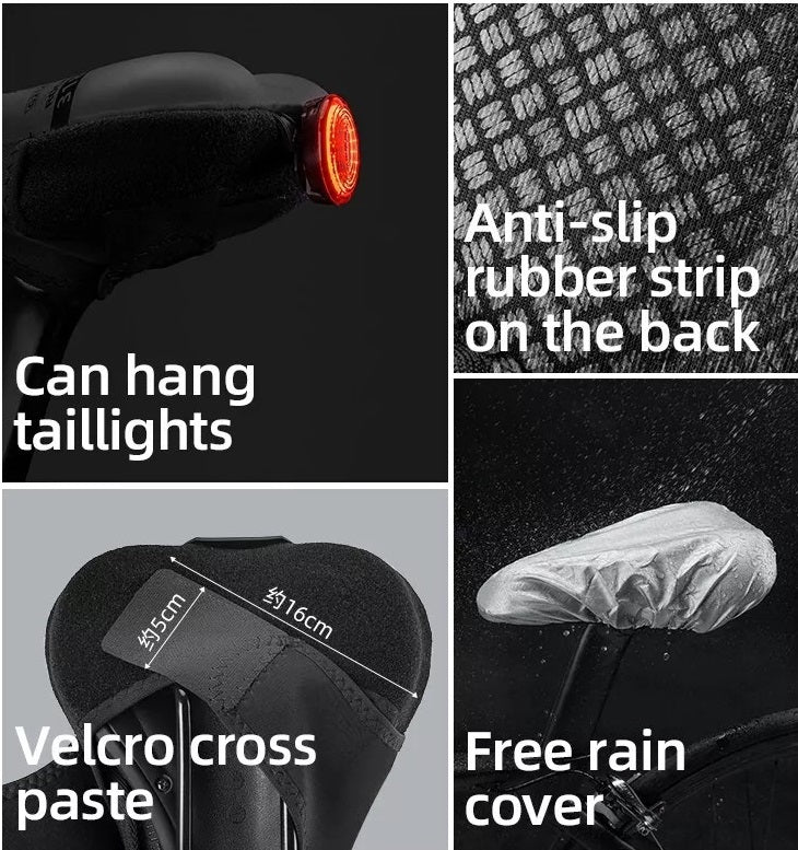 ROCKBROS Fahrrad Sattelbezug Gel Sattel atmungsaktiv Fahrradsattel Überzug