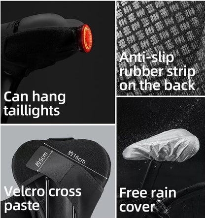ROCKBROS Fahrrad Sattelbezug Gel Sattel atmungsaktiv Fahrradsattel Überzug