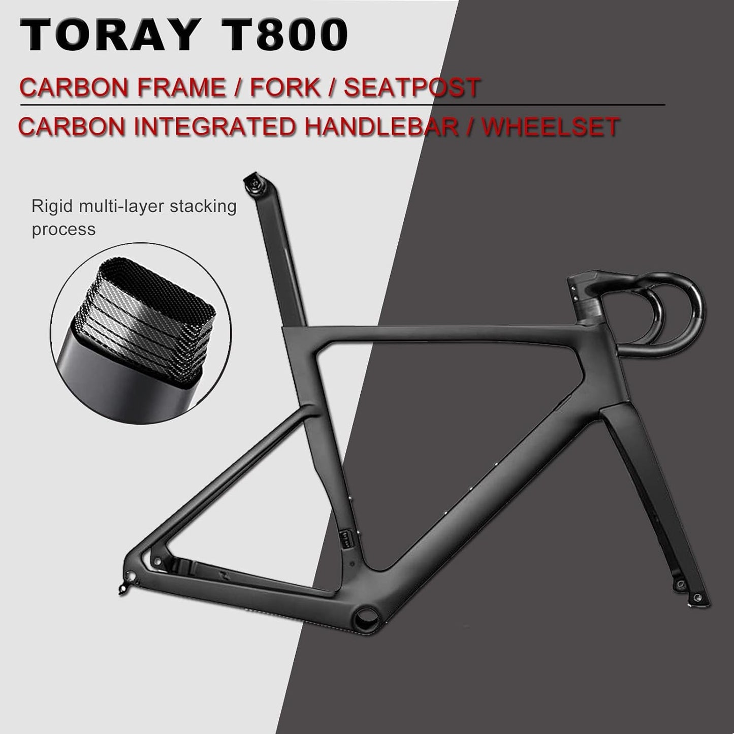 RINOS Carbon Rennrad 700C Shimano SORA R3000 18 Gänge Odin1.0
