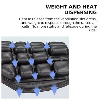 ROCKBROS Motorrad Sattelbezug wasserdicht stoßdämpfend 3D aufblasbarer Sattel