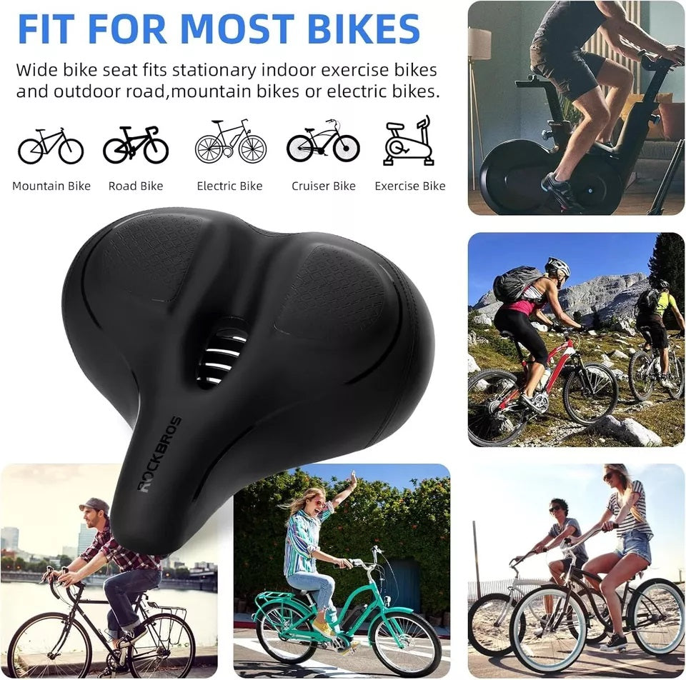 ROCKBROS Breite Fahrradsattel Sattel für Heimtrainer/Fahrrad Peloton Bike Sitz
