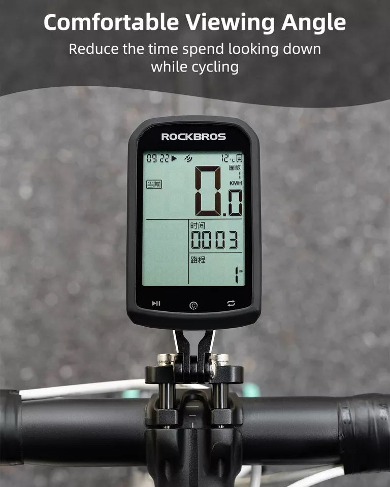 ROCKBROS Fahrradcomputer Halterung für Garmin Bryton Wahoo GPS Lenkerhalter Alu