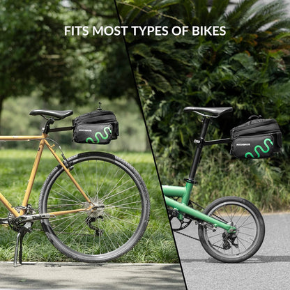 ROCKBROS Gepäckträgertasche Fahrrad Satteltasche Schnellspanner Erweiterbar 6/8L