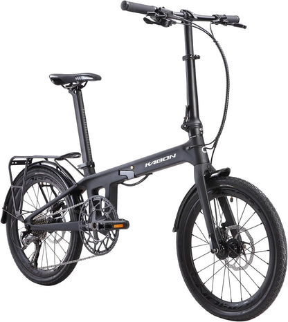 KABON City Faltrad Carbon Shimano Altus 9S 20 Zoll mit Carbon Laufrädern