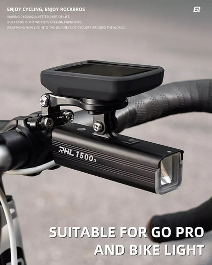 ROCKBROS Fahrradcomputer Halterung für Garmin Bryton Wahoo GPS Lenkerhalter Alu